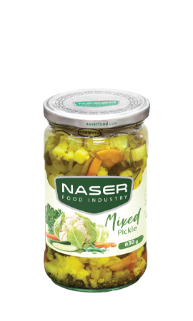 مخلل مشكل في زجاج