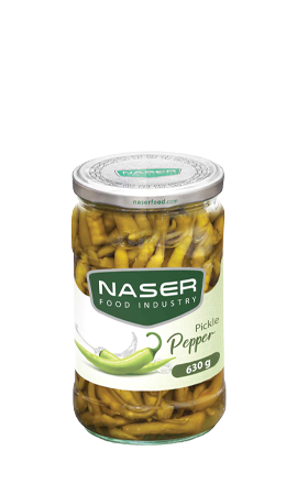 مخلل فلفل في زجاج